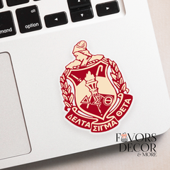 Sticker - Delta Sigma Theta Crest | Waterproof UV DTF Sorority Decal