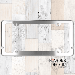 License Plate Frame – Delta Sigma Theta with Chapter or Line Name - Favors Decor and More