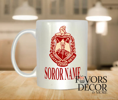 Mug - Delta Sigma Theta |Delta Sigma Theta Personalized Soror Name Mug – Custom Greek Coffee Cup Gift