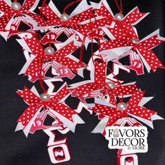 Car Charm - Delta Sigma Theta | Pyramid Hands Greek Letters - Favors Decor and More