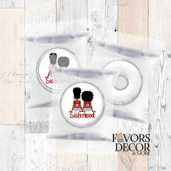 Labels - Mint Candy, Chocolate Kisses - Delta Sigma Theta | 1913 Sisterhood 88 per sheet - Favors Decor and More