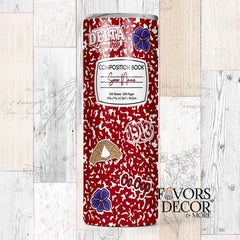Tumbler - Delta Sigma Theta | Composition Notebook and Stickers Personalized