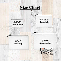 Zipper Pouch - Delta Sigma Theta Crossing Makeup Pouch - Favors Decor and More