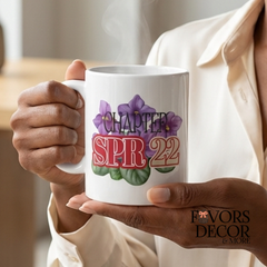 Woman holding Personalized Delta Crossing Mug