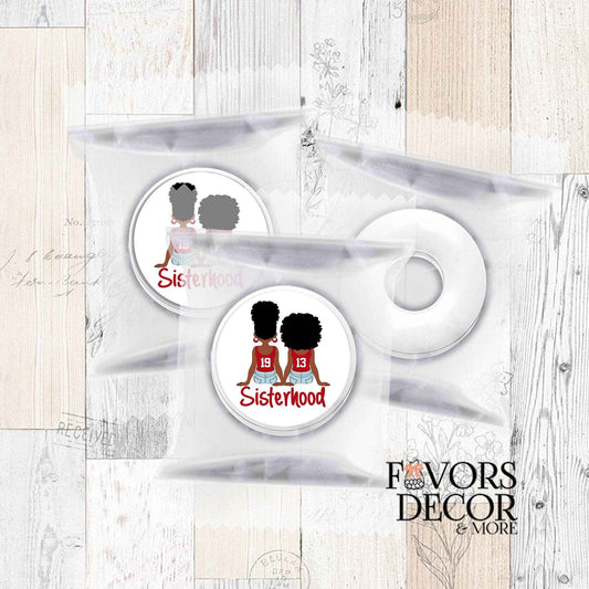 Labels - Mint Candy, Chocolate Kisses - Delta Sigma Theta | 1913 Sisterhood 88 per sheet - Favors Decor and More