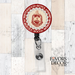 Custom 1.7 inch badge reel with UV cover, retractable ID holder with clip