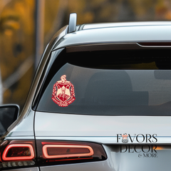 Sticker - Delta Sigma Theta Crest | Waterproof UV DTF Sorority Decal