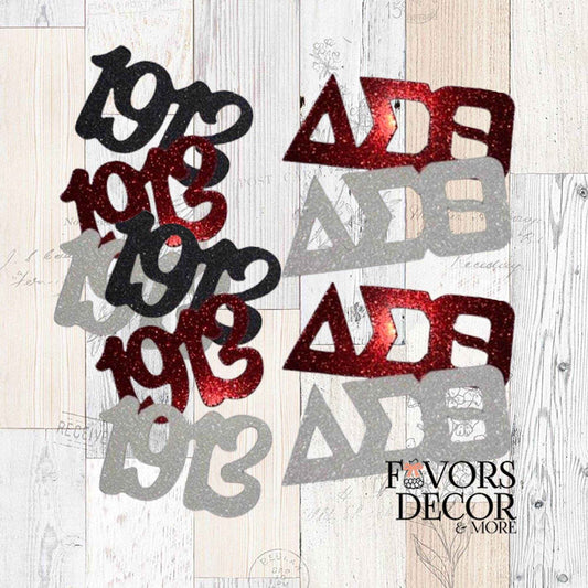 Glitter Confetti – Delta Sigma Theta - 1913 & ΔΣΘ Table Decor for Sorority Events - Favors Decor and More