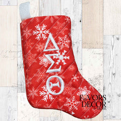 Mini Afro Chic Santa Snowflake Stocking Gift Card Holder & Christmas Tree Ornament | Delta Sigma Theta (Copy)