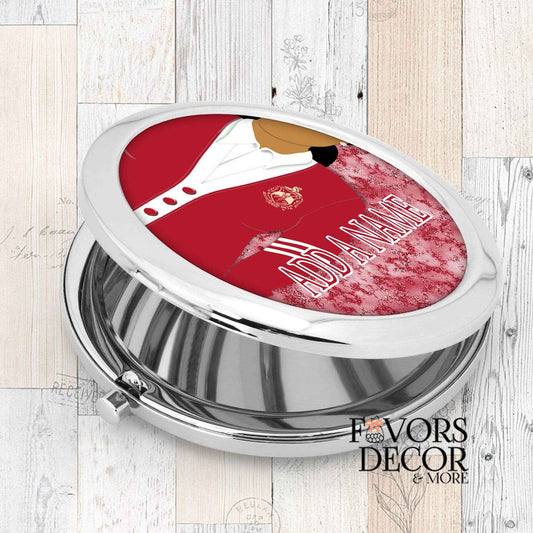 Compact Mirror - Delta Sigma Theta Sorority | Cardigan Sweater Personalized - Favors Decor and More