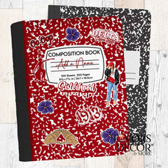 Composition Notebook Cover - Delta Sigma Theta® | Fabric Cover - Favors Decor and More