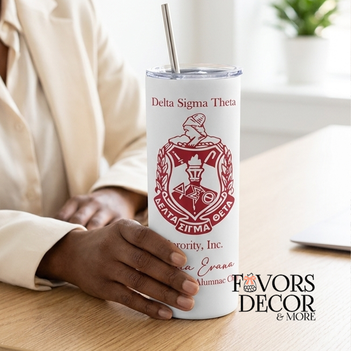 Tumbler - Delta Sigma Theta | Sorority Crest Personalized Tumbler