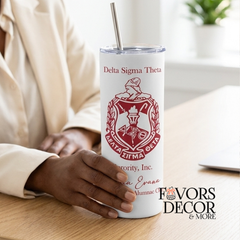Tumbler - Delta Sigma Theta | Sorority Crest Personalized Tumbler