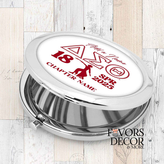 Compact Mirror - Delta Sigma Theta Sorority | Forward with Fortitude Personalized - Favors Decor and More
