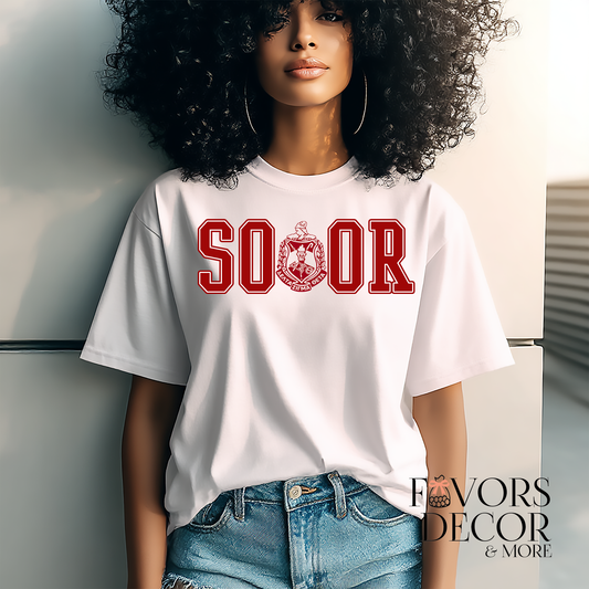 T Shirt - Delta Sigma Theta Sorority Soror and Shield