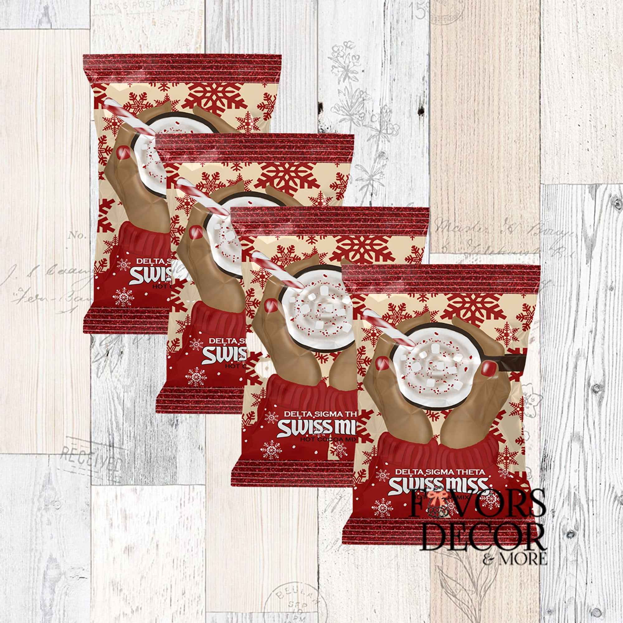 Wrapped Treats - Hot Chocolate Packs for Delta Sigma Theta