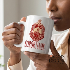 Mug - Delta Sigma Theta |Delta Sigma Theta Personalized Soror Name Mug – Custom Greek Coffee Cup Gift