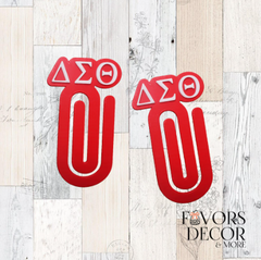 Paper Clip - Delta Sigma Theta Greek Letter Oversized Paper Clip Bookmark