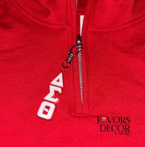 Zipper Pull - Delta Sigma Theta - Greek Letters - Favors Decor and More