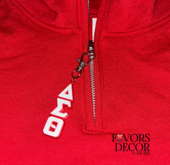 Delta Sigma Theta Inspired Greek Letter Zipper Pull Charm