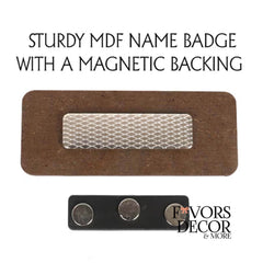 Name Badge | Delta Sigma Theta - Design V Personalized - Favors Decor and More