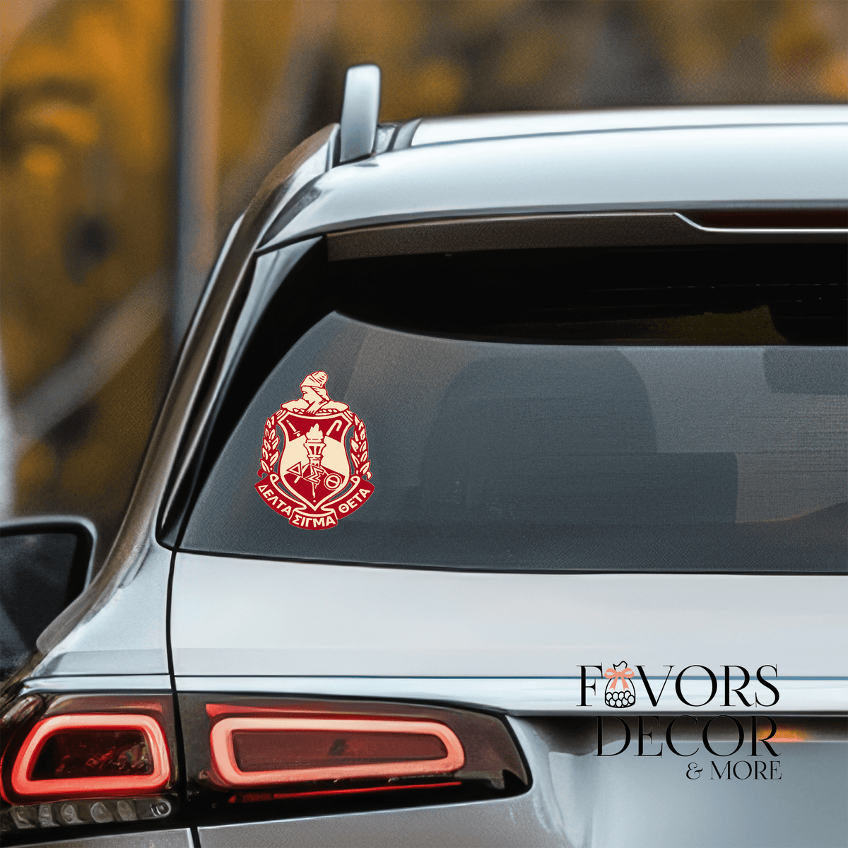 Sticker - Delta Sigma Theta Crest | Waterproof UV DTF Sorority Decal - Favors Decor and More