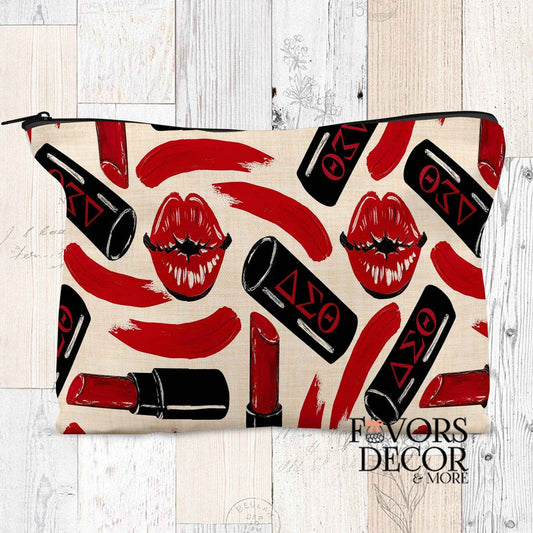 Zipper Pouch - Delta Sigma Theta | Delta Kisses - Favors Decor and More